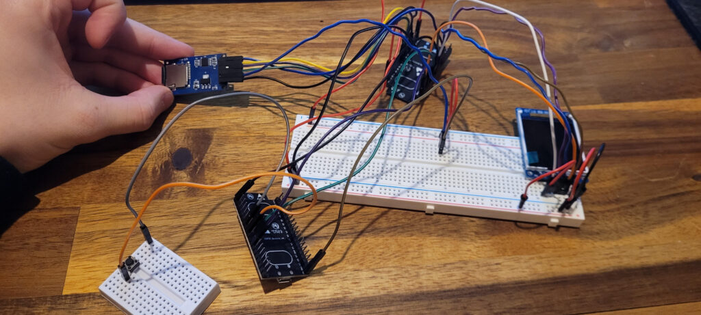 Image of the connection from the raw prototype